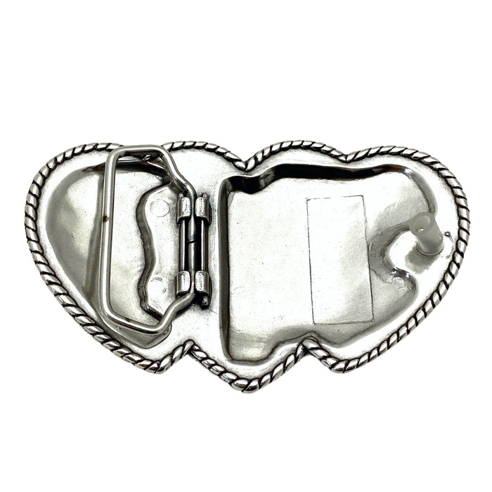 Triple Heart Trophy Belt Buckle