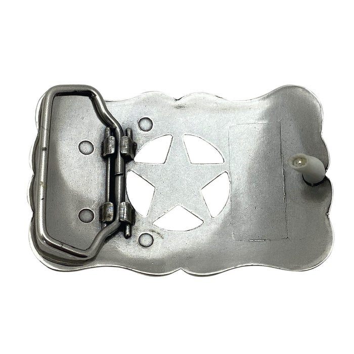 Gold Star Two-toned Trophy Belt Buckle