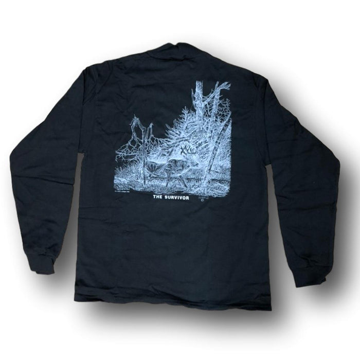 Jim Tostrud's "The Survivor" Long Sleeve Mock Turtleneck - Size L