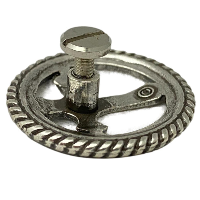 4 Pack Christian Cross Screw Back Conchos with Roped Edge - 3/4"