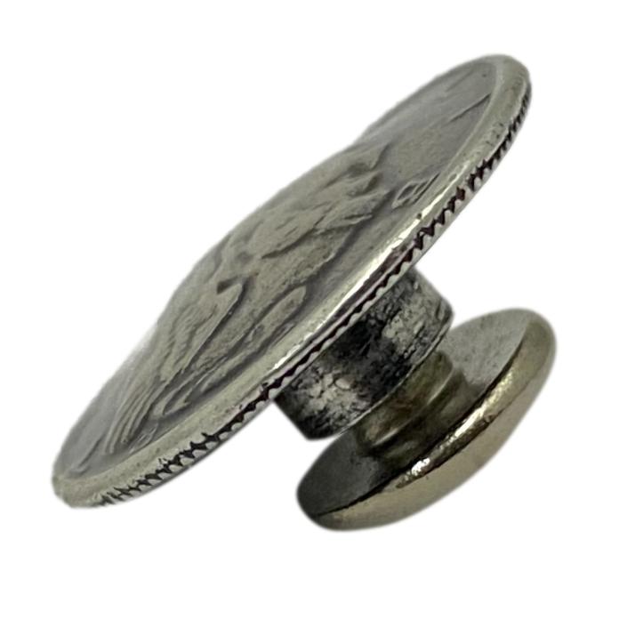 4 Pack Mercury Liberty United States Dime Screw Back Conchos - 5/8"