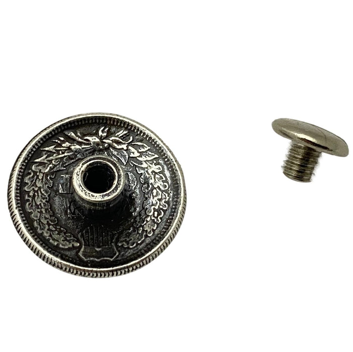 4 Pack Indian Head Penny Screw Back Conchos - 3/4"