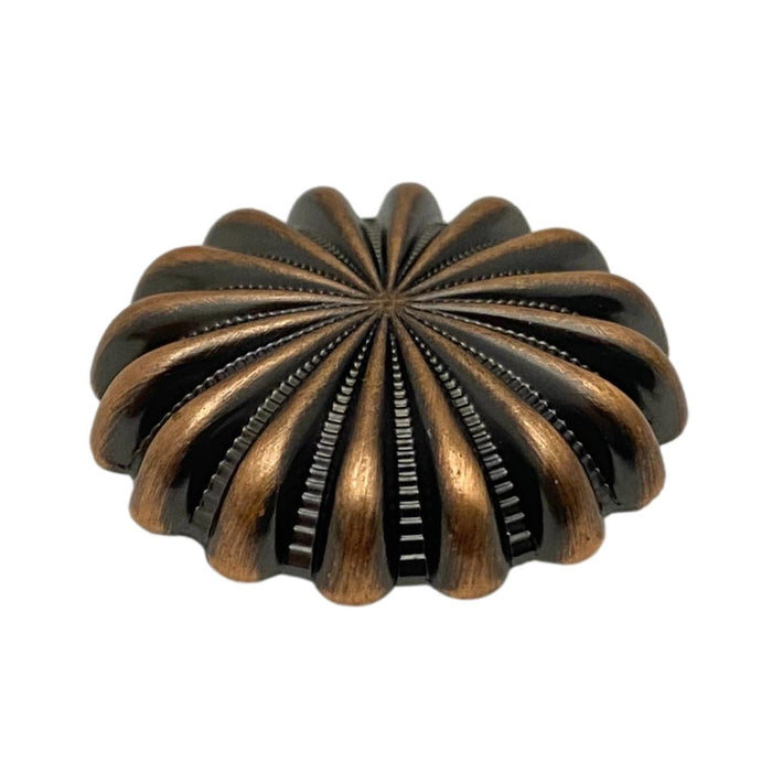4 Pack Copper Daisy Screw Back Conchos - 1"
