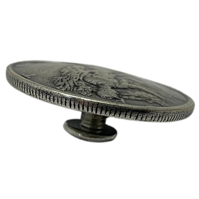 4 Pack Liberty Front Half Dollar Screw Back Conchos 1 1/8"
