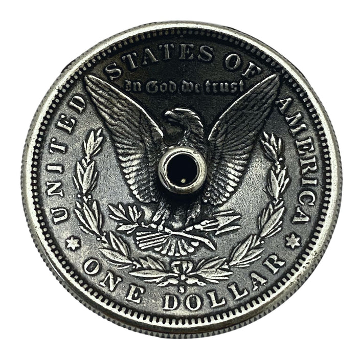 4 Pack Morgan Silver Dollar Screw Back Conchos - 1 1/2"