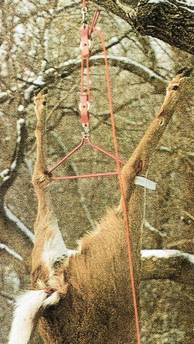 Big Game Lift System - Deer Hunting Gambrel and Pulley Hoist - Lifting Tool
