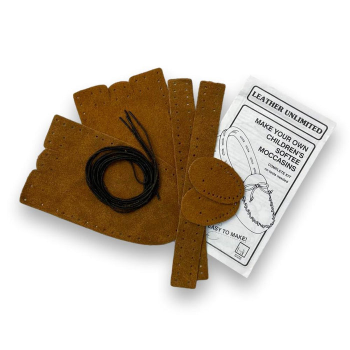 Make your own Moccasins - DIY Leather Moccasin Craft Project - Men - Women - Children - Infant - Handmade Moccasins Kit