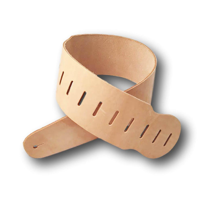 Adjustable DIY Leather Guitar Strap Kit - Personalize Your Own Guitar Strap - 8 oz Natural Russet Oak Leather
