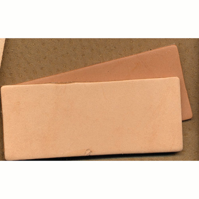 Leather Bookmarks & Key fobs - Oak Vegetable Leather Rectangle Practice Pieces - Can Be Personalized