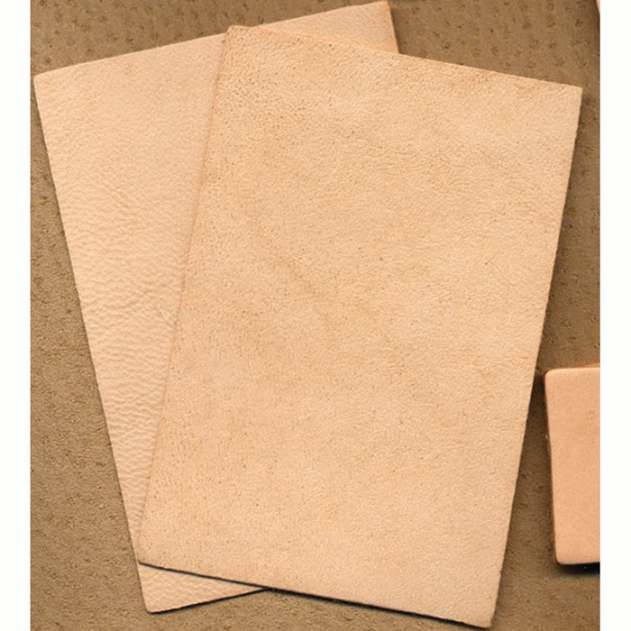 Leather Bookmarks & Key fobs - Oak Vegetable Leather Rectangle Practice Pieces - Can Be Personalized