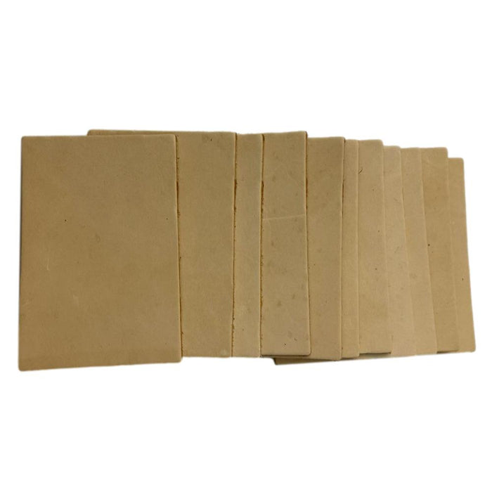 Leather Bookmarks & Key fobs - Oak Vegetable Leather Rectangle Practice Pieces - Can Be Personalized