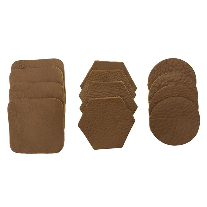 Fine Leather Coasters - 12 pack coaster set