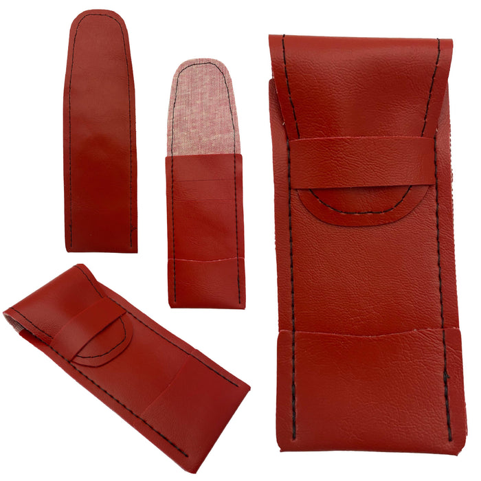 Soft Strong Red Vinyl Dart Pouches - Leather-Like Dart Case Holders