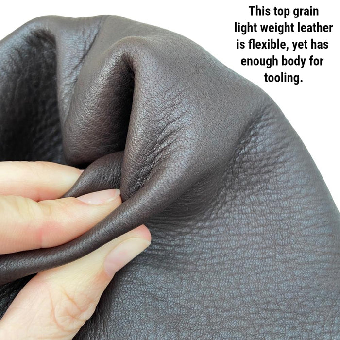 B Grade Deerskin Large Leather Hides - 2-3 oz