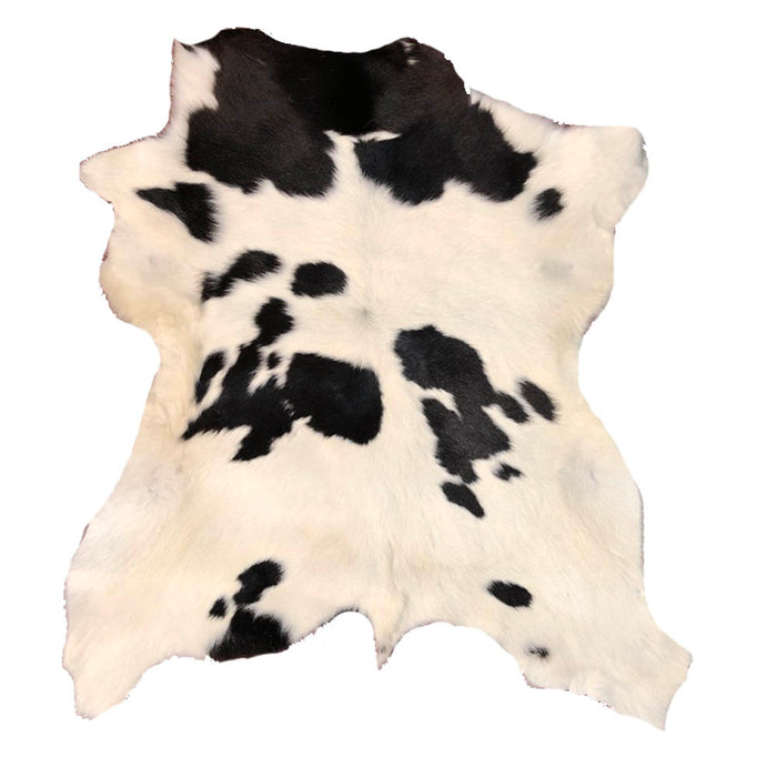 Hair on Hide Calf Leather Hides - Black & White - Brown & White - Tricolor - Calfskin Rugs