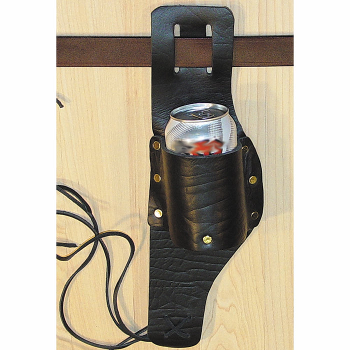 Leather Belt Holster for Beverage, Soda, Water, Pop - Sling Waist Drink Holder
