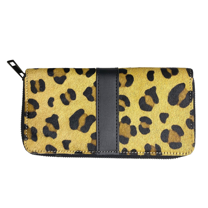 Hair on Hide Zipper Wallet - Printed Design Clutch Wallets