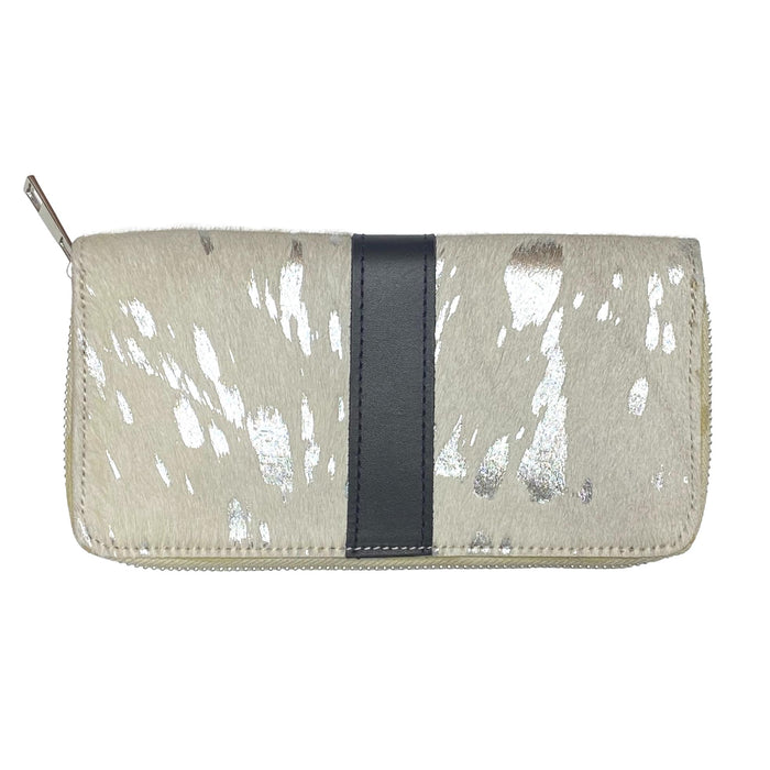 Hair on Hide Zipper Wallet - Printed Design Clutch Wallets