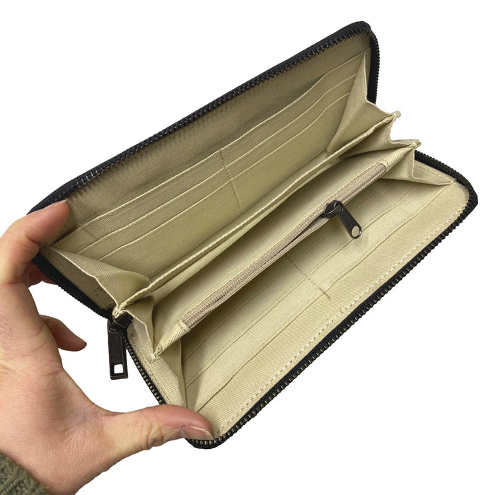 Hair on Hide Zipper Wallet - Printed Design Clutch Wallets