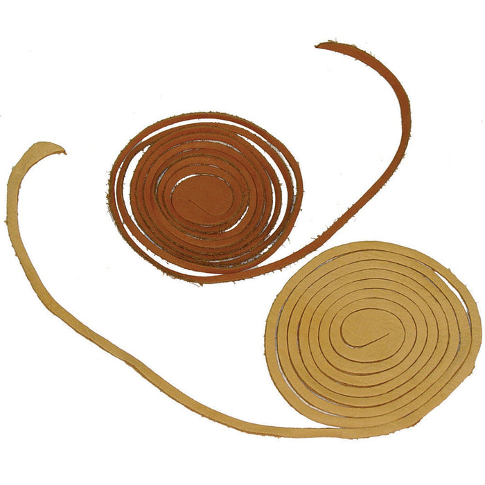 1 Dozen Deerskin Spiral Leather Lace Cords - Suede - Grain Cowhide - 12 laces