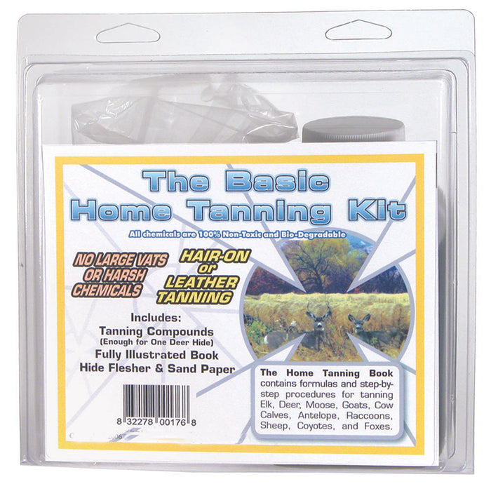 Basic Home Tanning Kit - Taxidermy Supplies - Tan Your Own Deer and Other Animal Hides - Hair On - Hair Off