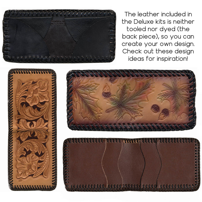 Make Your Own Leather Billfold Wallet Kit - DIY Leather Accessory - Men - Women - Children