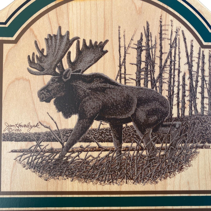 Moose Welcome Sign - Hardwood House Decor