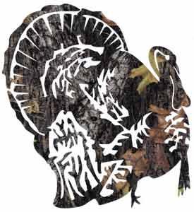 Turkey Camo Decal - Deer Shack