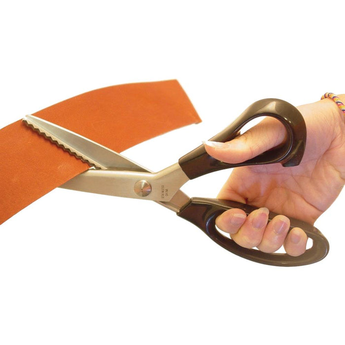 Anti Fray Pinking Shears - Serrated Zig Zag Craft Scissors - Carbon Steel