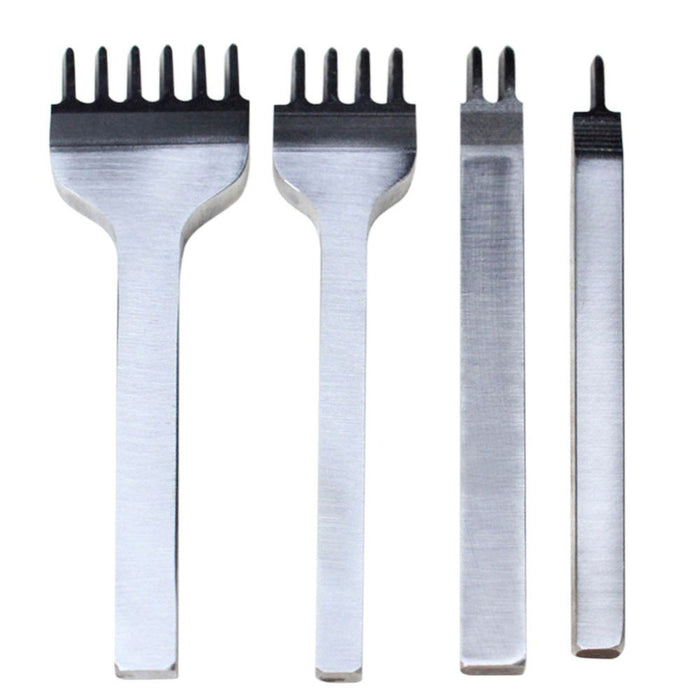 5 in 1 Adjustable Groover & 4 Piece Diamond Chisel Leather Craft Tool Set