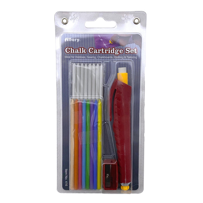 Chalk Pencil Cartridge Set for Crafts, Sewing & Pattern Work - White - Color