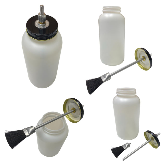Rubber Cement Dispenser - Glue Pot with Brush