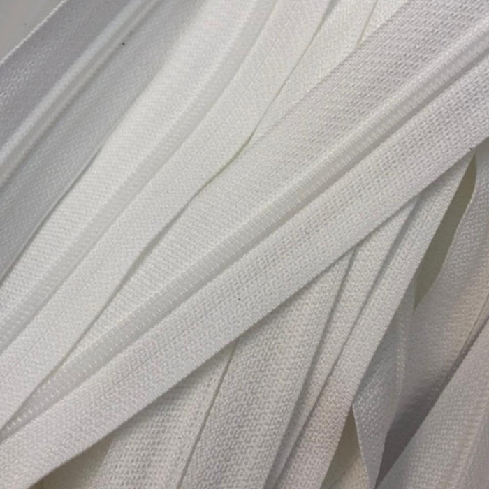 Strong Self Healing Nylon Zipper Chain for Crafts - Brown - Black - White - 20 Meters - 200 Meters