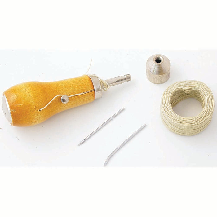 Extra Awl Thread - 12.5 Yards Waxed Nylon Thread Reel - Black, Brown, White