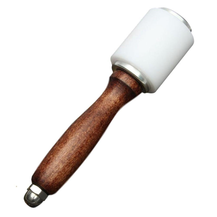 Poly Mallet Leather Craft Tool - Wooden Handle Nylon Lightweight Hammer