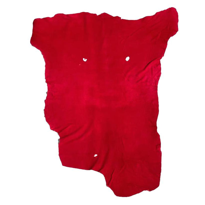 Natural Deerskin Splits Suede Leather Hides in Turquoise, Red, Smoke, Gold and Nutmeg