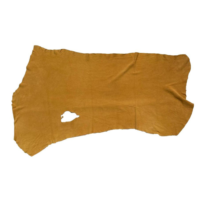 Natural Deerskin Splits Suede Leather Hides in Turquoise, Red, Smoke, Gold and Nutmeg