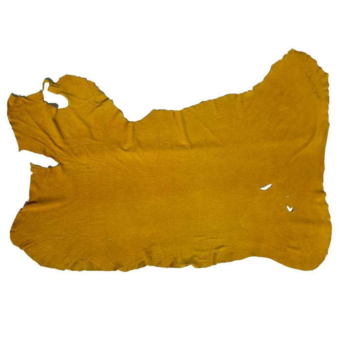 Natural Deerskin Splits Suede Leather Hides in Turquoise, Red, Smoke, Gold and Nutmeg