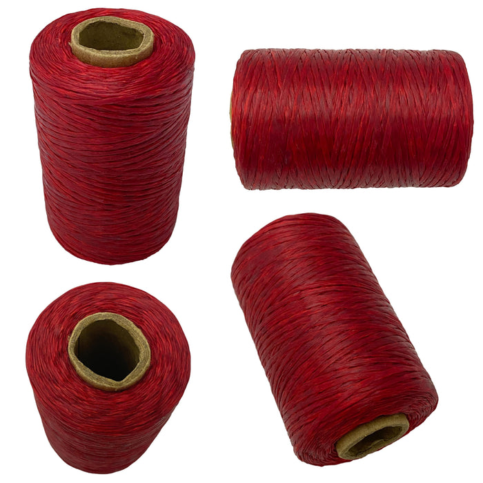Simulated Sinew 300 Yard Spools - Red - Yellow - White - Black - Leather Craft Hand Lacing Supplies