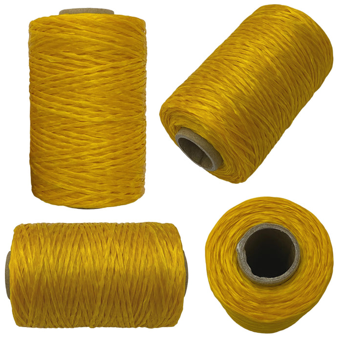 Simulated Sinew 300 Yard Spools - Red - Yellow - White - Black - Leather Craft Hand Lacing Supplies