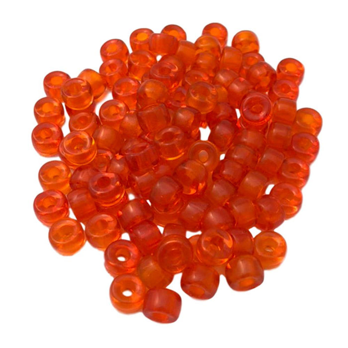 Roller Beads for Crafts and Jewelry Making - 100 Pack - Orange - Yellow