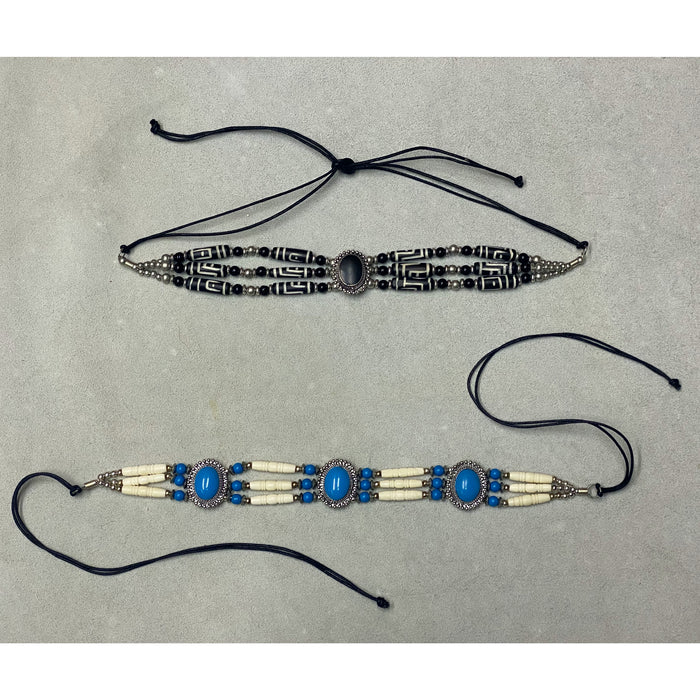 Native Style Adjustable Bone Choker Necklaces