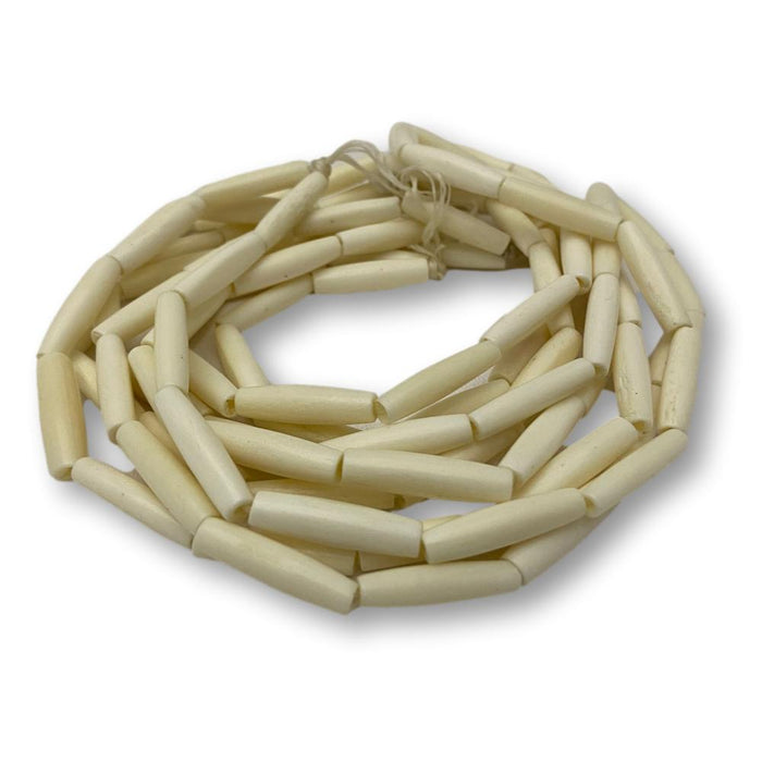 Hair Pipe Bone Beads - Black, Brown, White - Native American Style Bone Jewelry Supplies