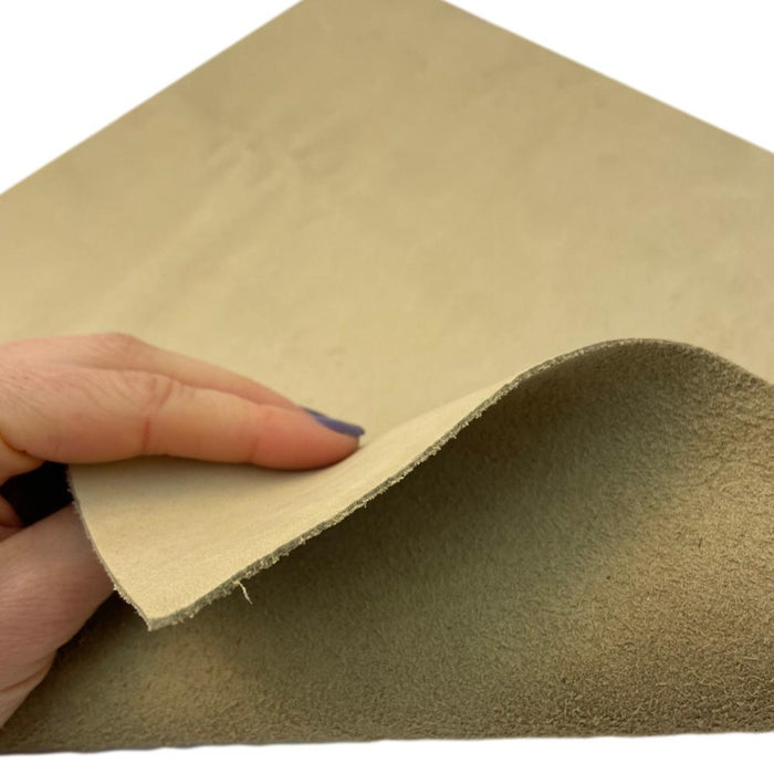 Cream Upholstery Leather - Large Full Hides - Extra Large Full Hides - Cowhide Die Cut Squares