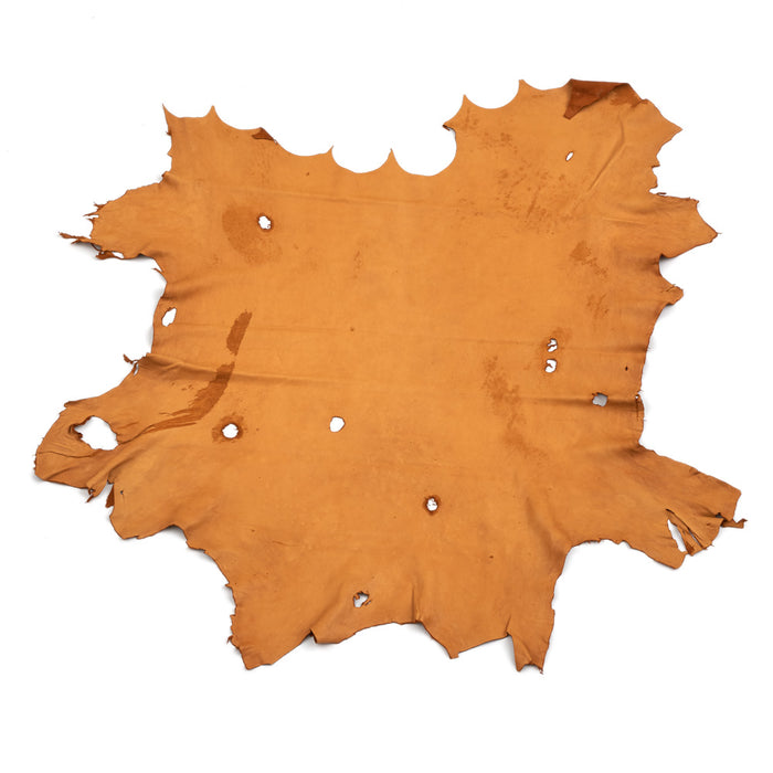 B Grade Deerskin Large Leather Hides - 2-3 oz