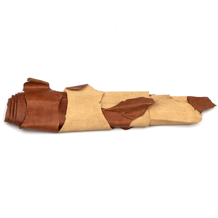 Assorted Upholstery Leather Hides - B+ Grade - 2-3 oz Cowhide - Large - Extra Large