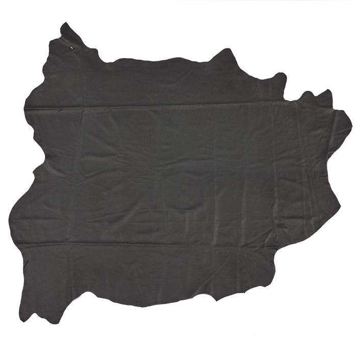 Black Upholstery Leather - Large Full Hides - Extra Large Full Hides - Cowhide Die Cut Squares