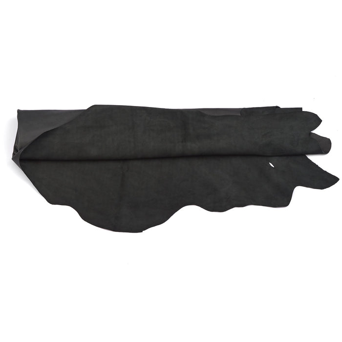 Black Upholstery Leather - Large Full Hides - Extra Large Full Hides - Cowhide Die Cut Squares