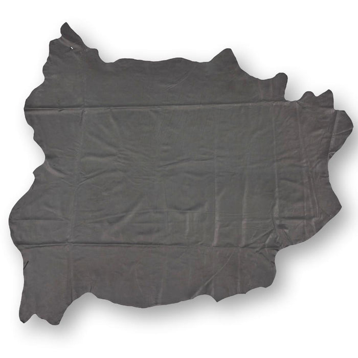 Dark Gray Upholstery Leather - Large Full Hides - Extra Large Full Hides - Cowhide Die Cut Squares