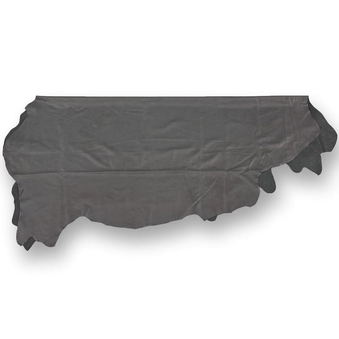 Dark Gray Upholstery Leather - Large Full Hides - Extra Large Full Hides - Cowhide Die Cut Squares